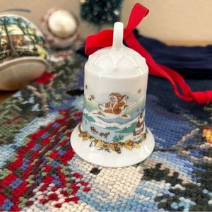Vintage Hutschenreuther 1986 Germany Christmas bell titled “Fjordland